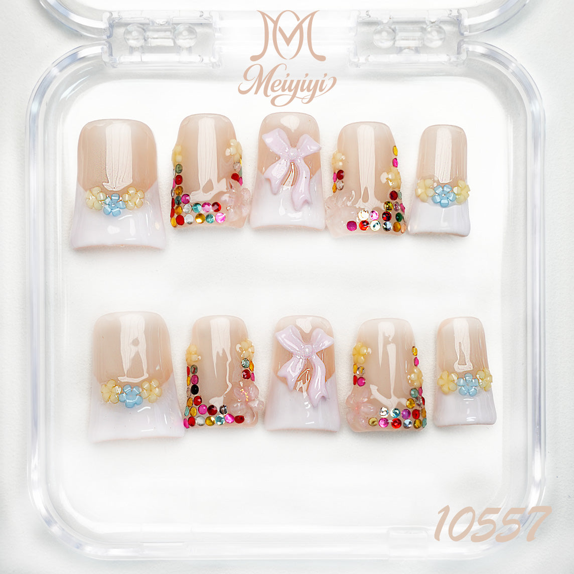 10557-MYY's designer original high-end design customized luxury hand-painted wearable nail art