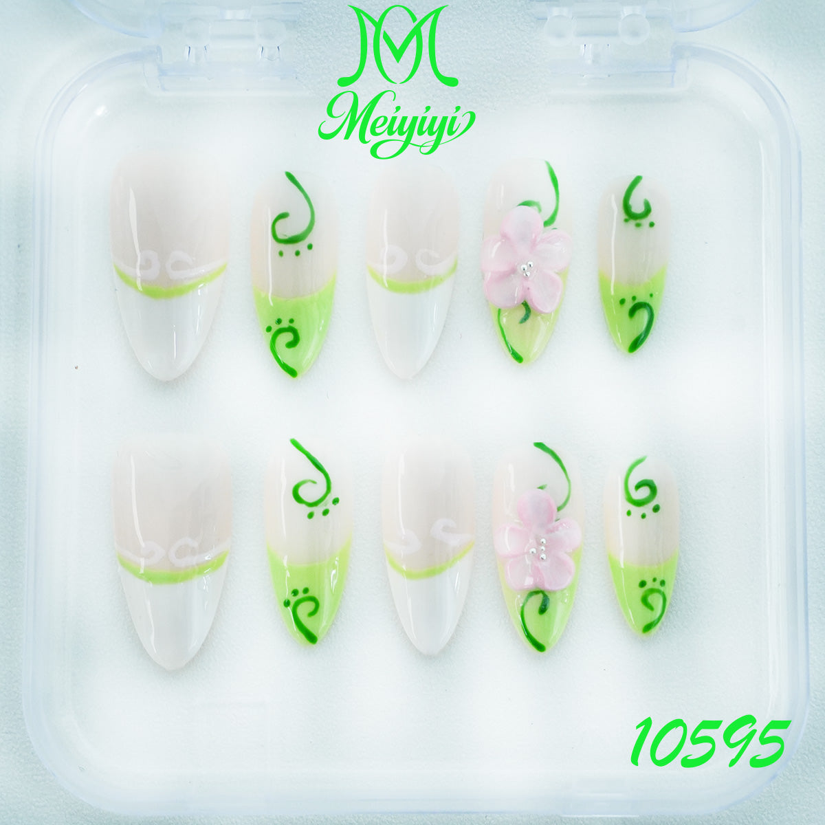 10595-MYY's designer original high-end design customized luxury hand-painted wearable nail art