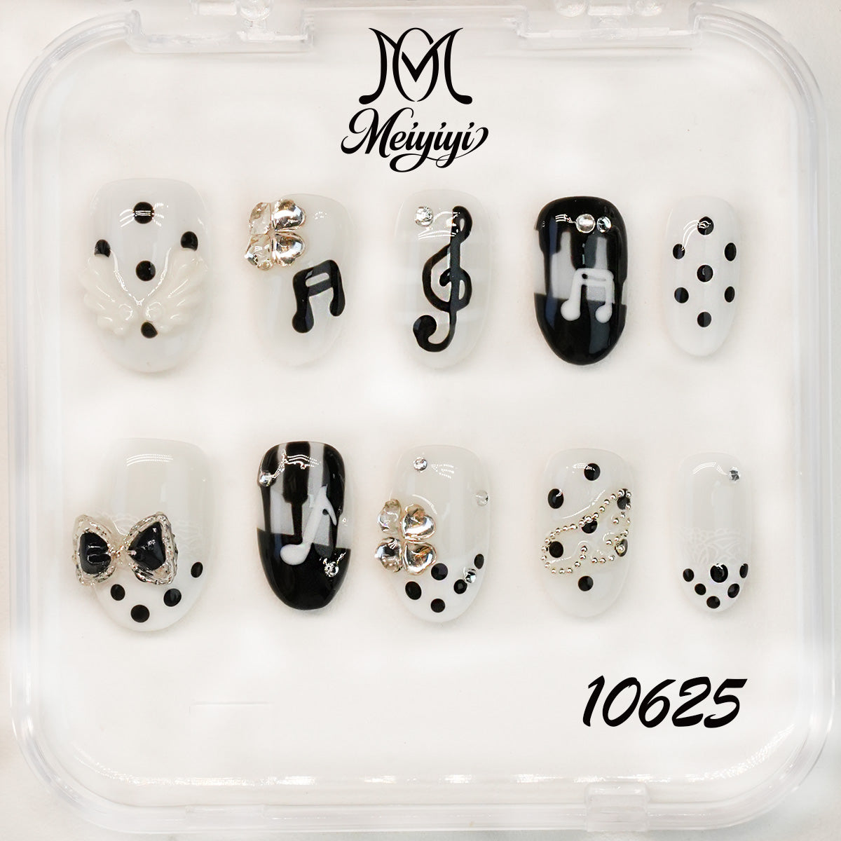 10625-MYY's designer original high-end design customized luxury hand-painted wearable nail art