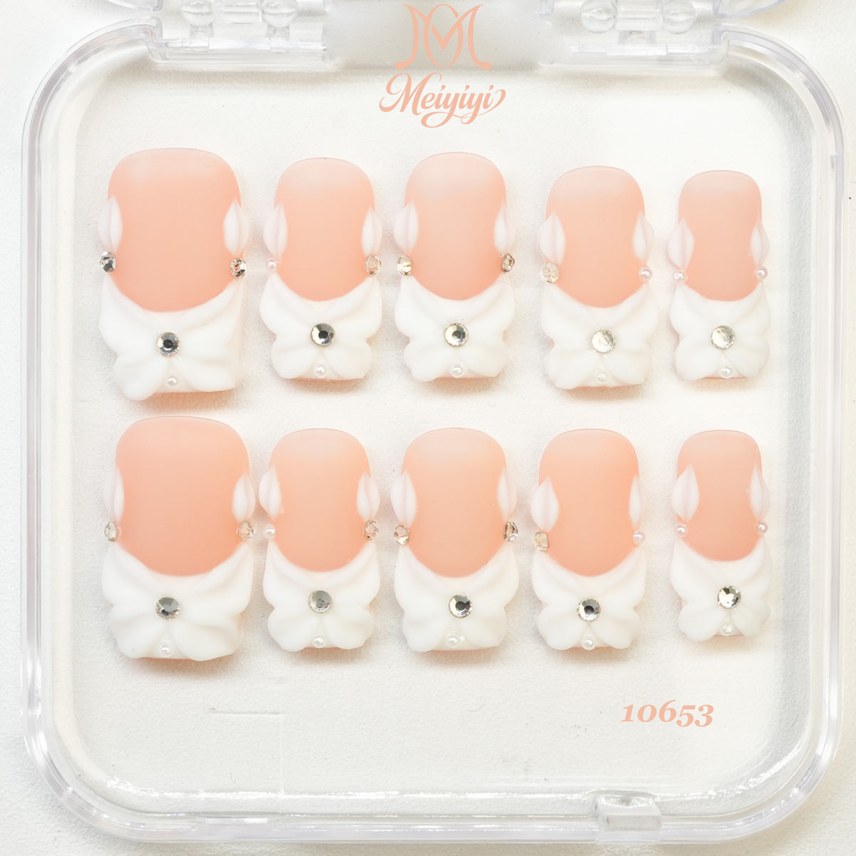 10653-MYY's designer original high-end design customized luxury hand-painted wearable nail art