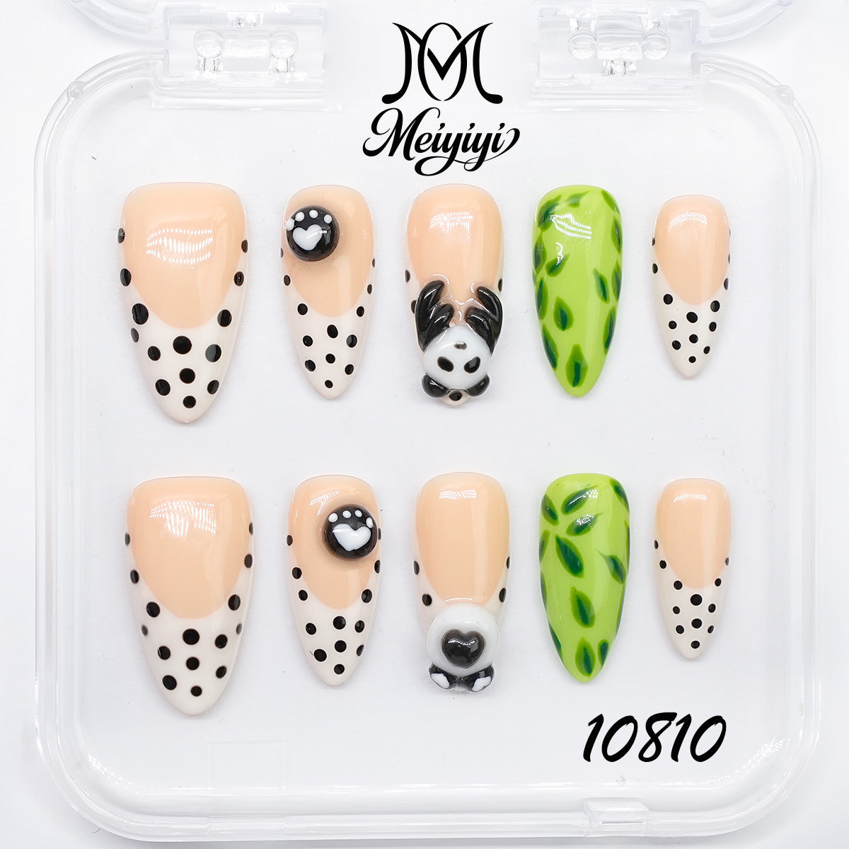 10810-MYY's designer original high-end design customized luxury hand-painted wearable nail art