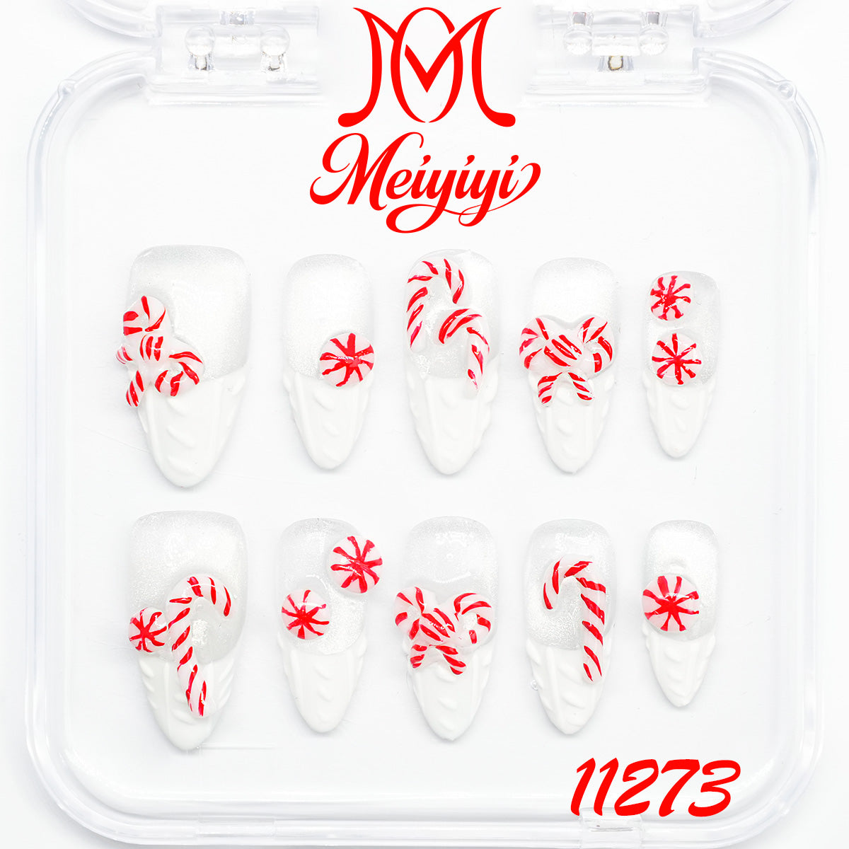 11273-MYY's designer original high-end design customized luxury hand-painted wearable nail art