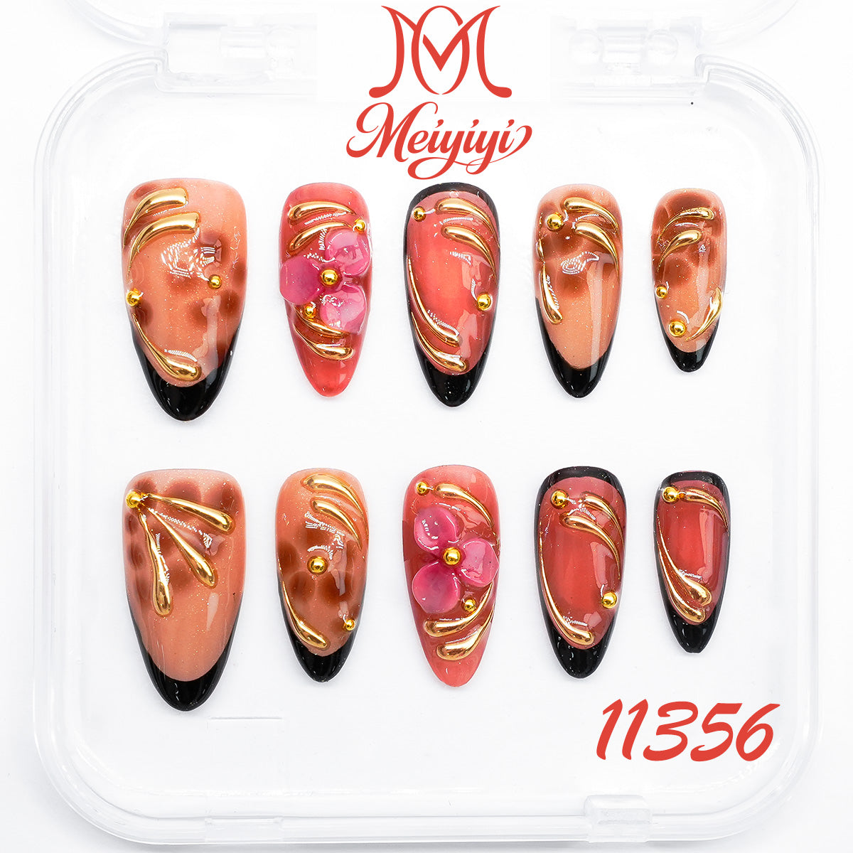 11356-MYY's designer original high-end design customized luxury hand-painted wearable nail art