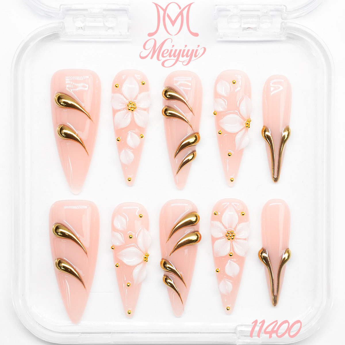 11400-MYY's designer original high-end design customized luxury hand-painted wearable nail art