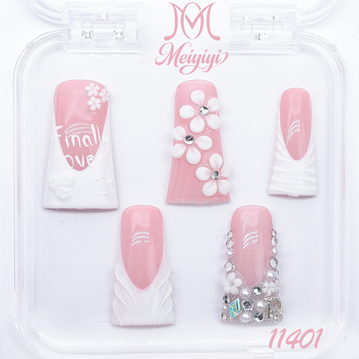 11401-MYY's designer original high-end design customized luxury hand-painted wearable nail art