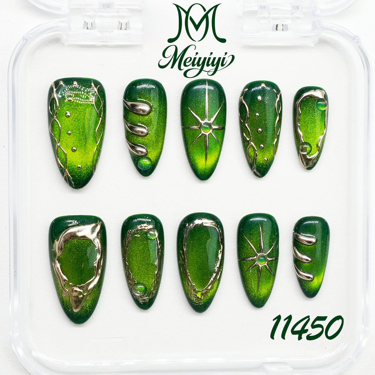 11450-MYY's designer original high-end design customized luxury hand-painted wearable nail art