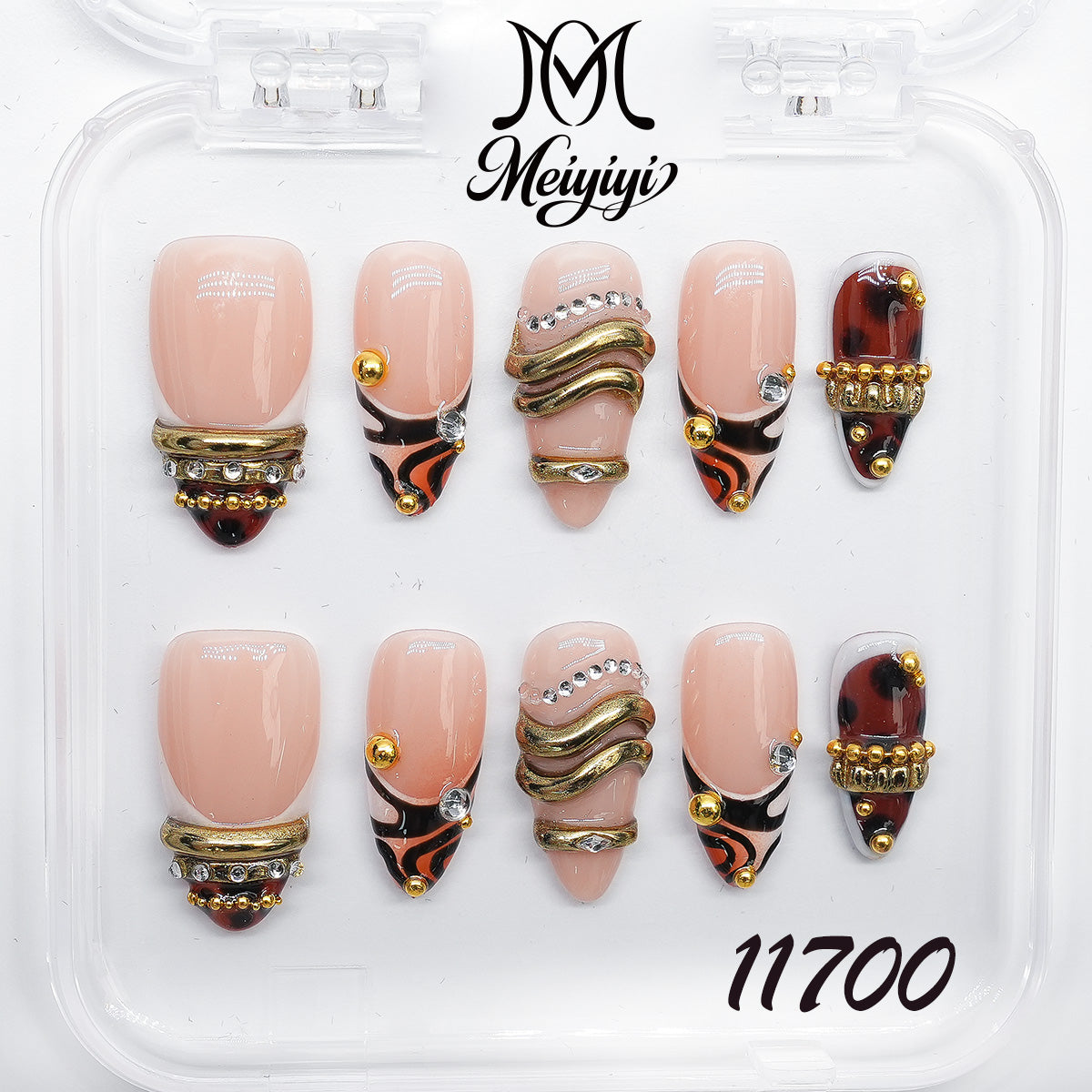 11700-MYY's designer original high-end design customized luxury hand-painted wearable nail art