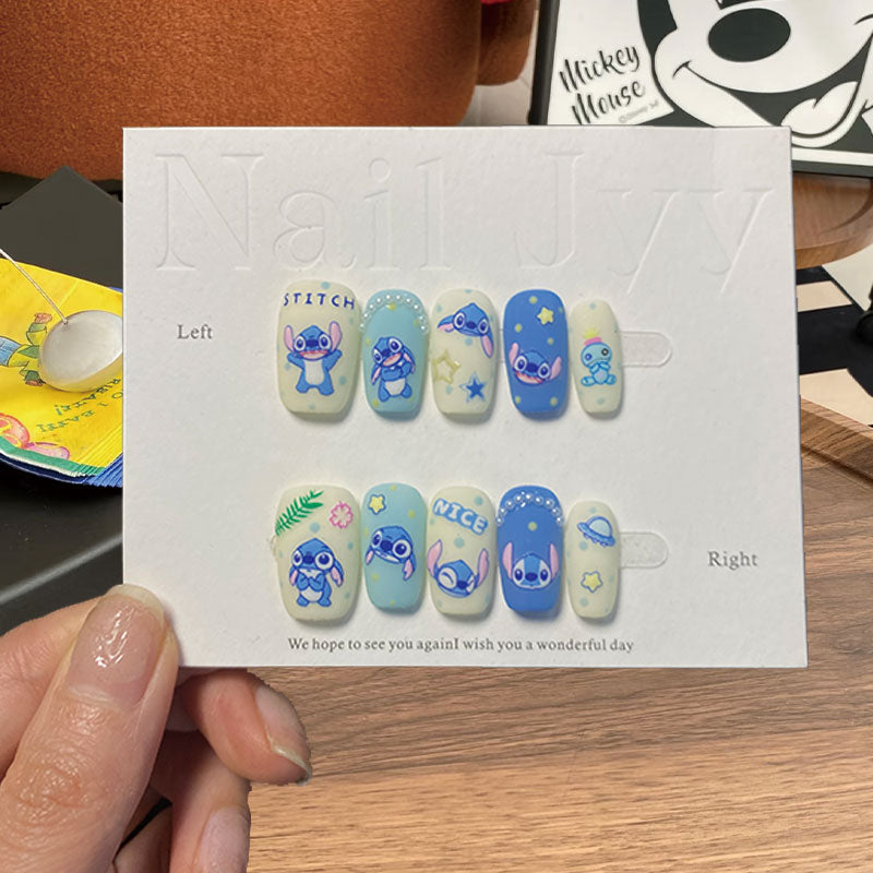 A1210-MYY's designer original high-end design customized luxury hand-painted wearable nail art