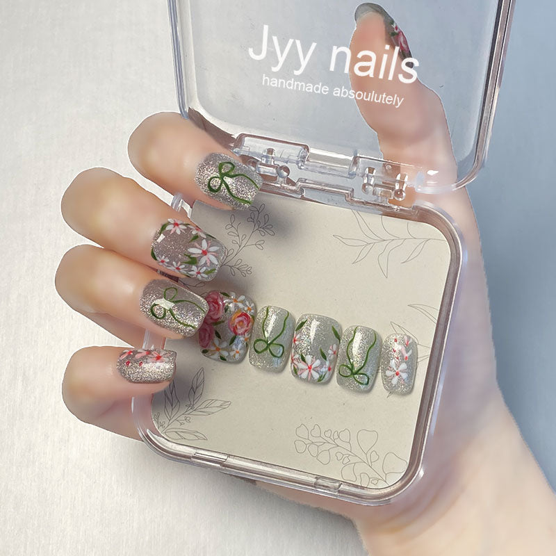 A1241-MYY's designer original high-end design customized luxury hand-painted wearable nail art