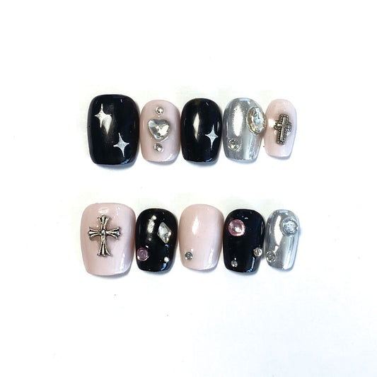 A1242-MYY's designer original high-end design customized luxury hand-painted wearable nail art
