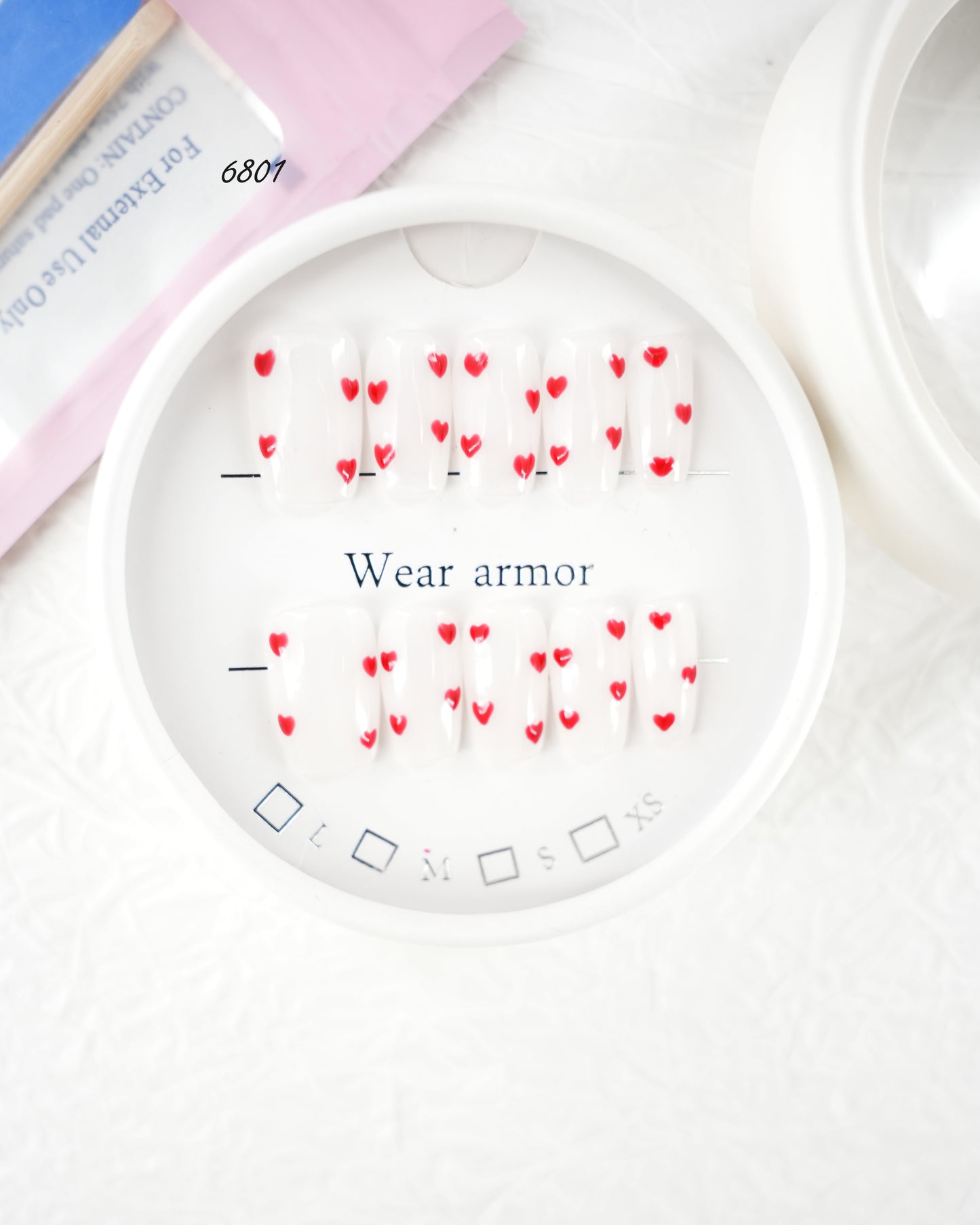 6801-MYY's designer original high-end design customized luxury hand-painted wearable nail art