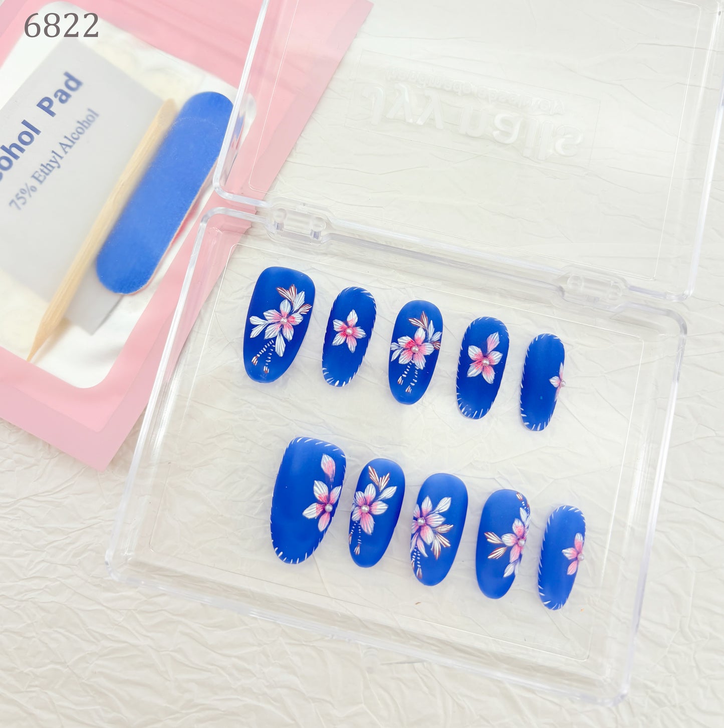 6822-MYY's designer original high-end design customized luxury hand-painted wearable nail art