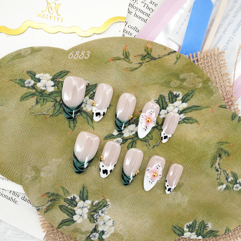6883-MYY's designer original high-end design customized luxury hand-painted wearable nail art