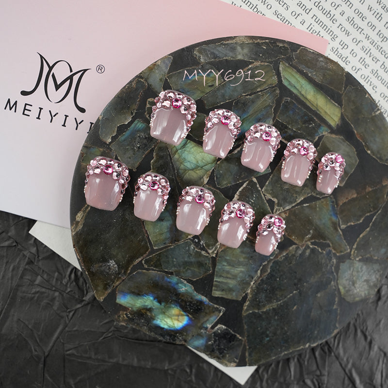 6912-MYY Designer's Original Artwork: Premium Wearable Armor with Nude Pink Diamond Accent