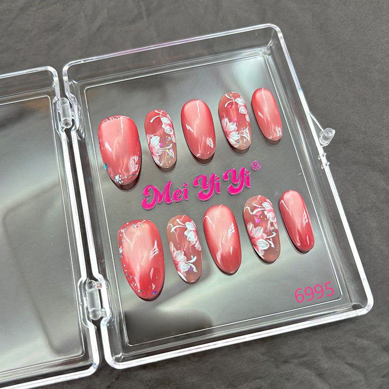 6995-MYY's designer original high-end design customized luxury hand-painted wearable nail art