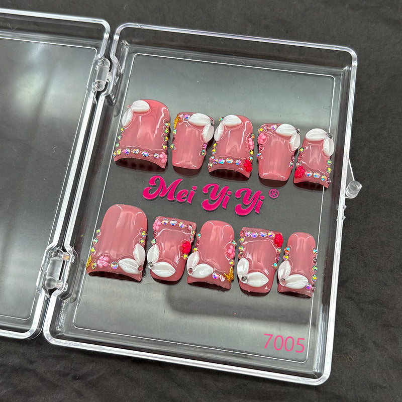 7005-MYY's designer original high-end design customized luxury hand-painted wearable nail art