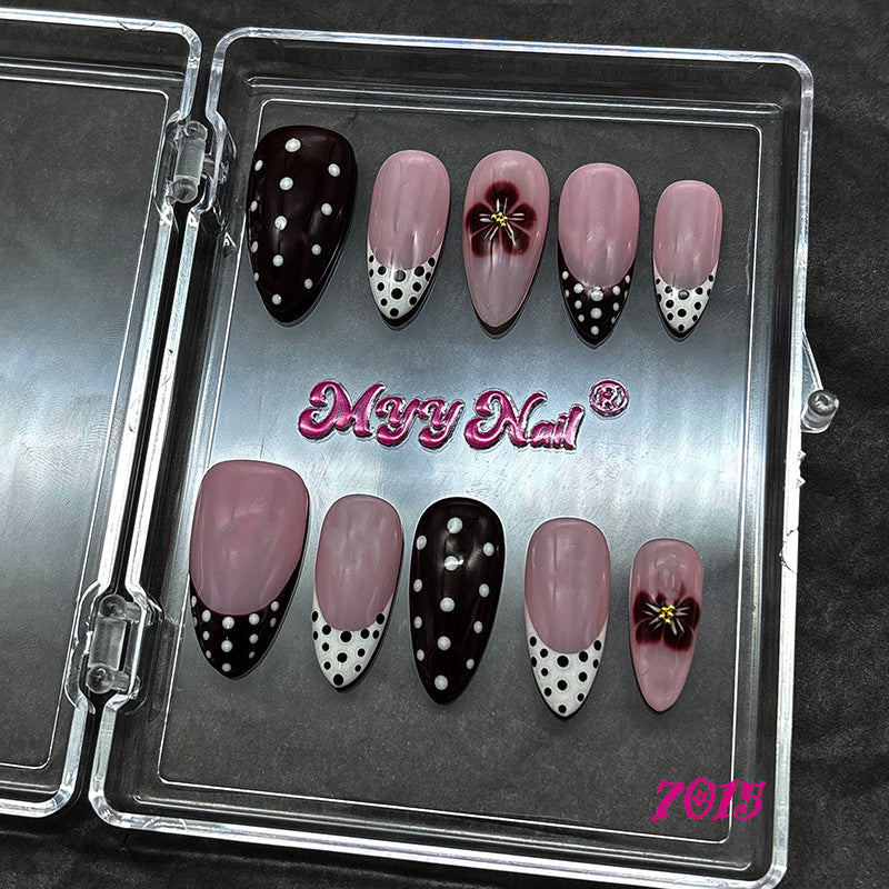 7015-MYY's designer original high-end design customized luxury hand-painted wearable nail art