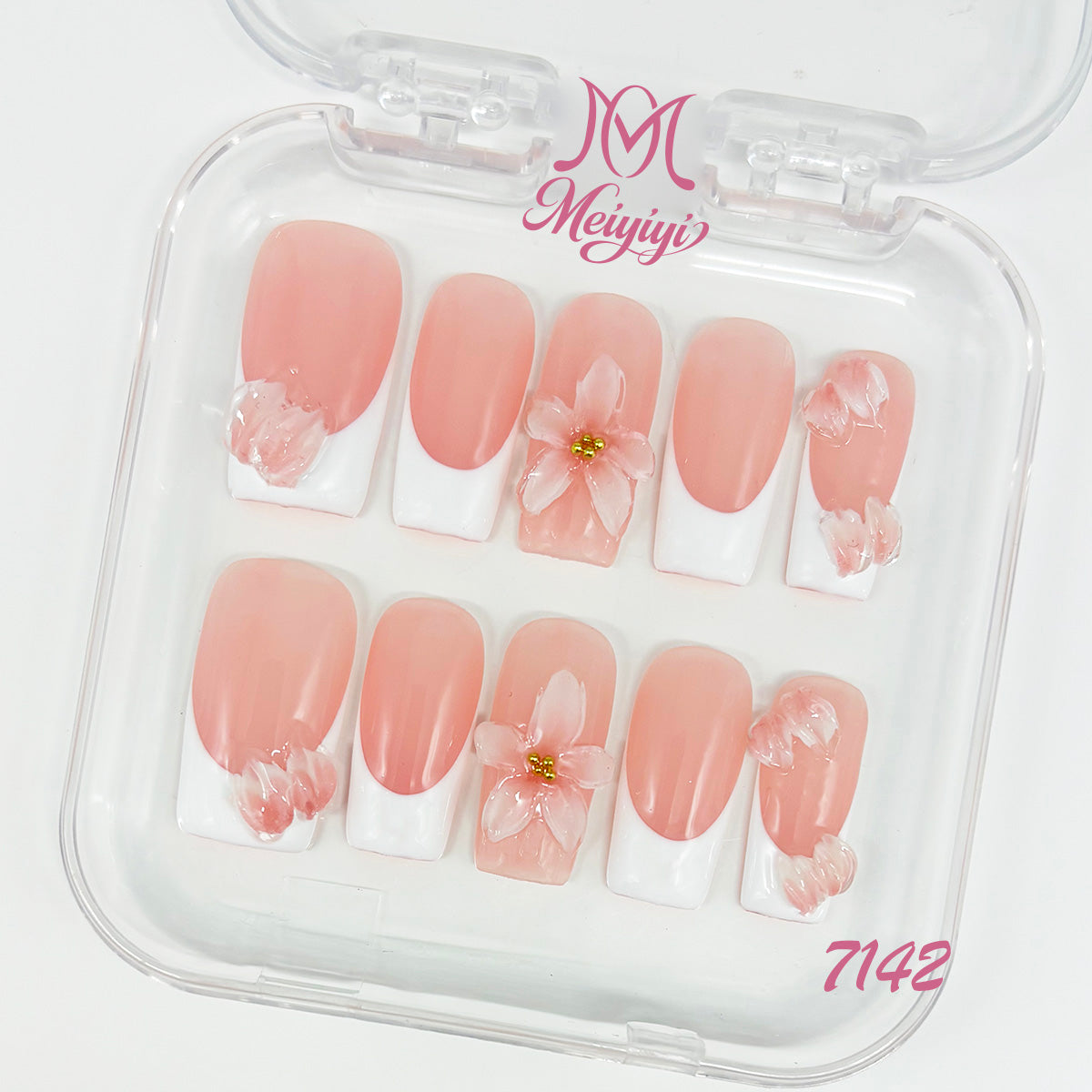 7142-MYY's designer original high-end design customized luxury hand-painted wearable nail art