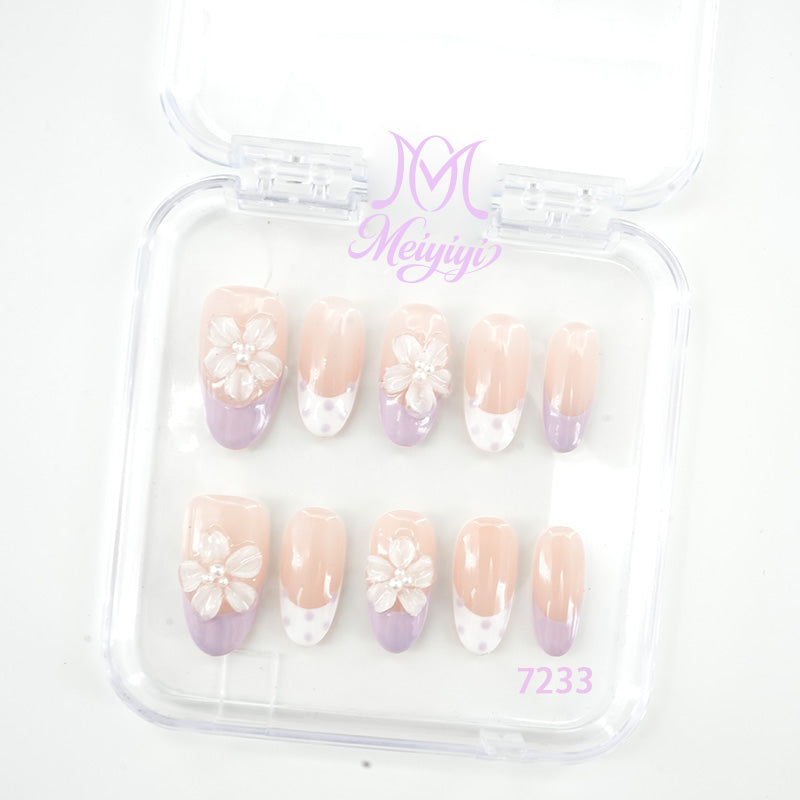 7233-MYY's designer original high-end design customized luxury hand-painted wearable nail art