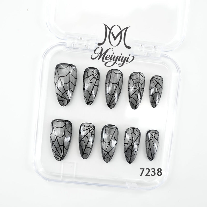 7238-MYY's designer original high-end design customized luxury hand-painted wearable nail art