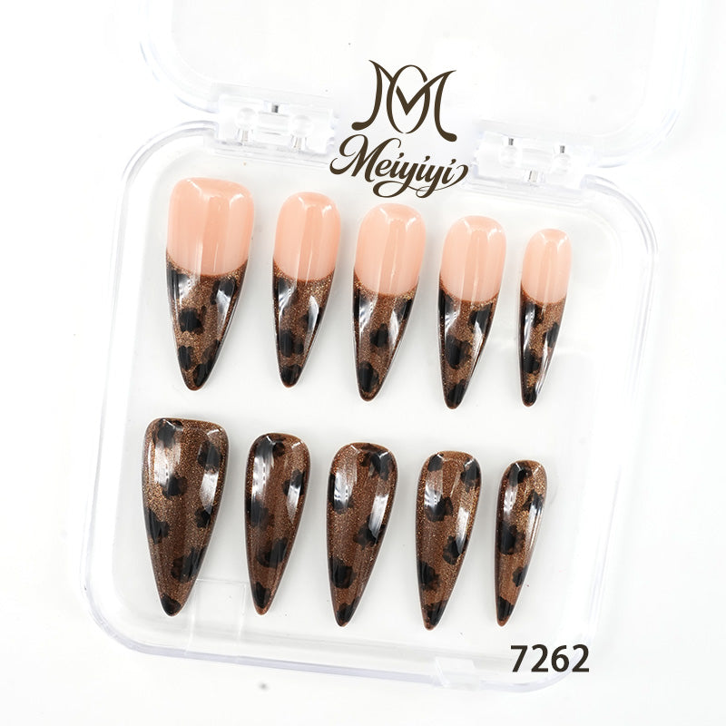 7262-MYY's designer original high-end design customized luxury hand-painted wearable nail art