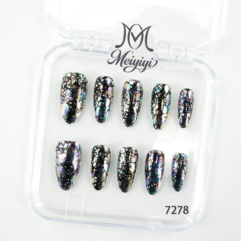 7278-MYY's designer original high-end design customized luxury hand-painted wearable nail art