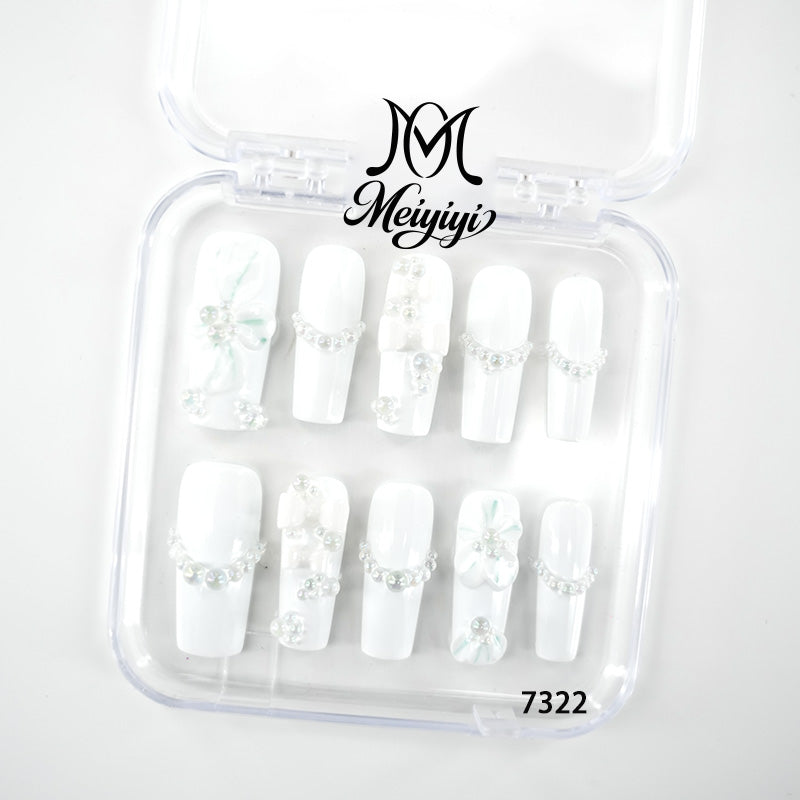 7322-MYY's designer original high-end design customized luxury hand-painted wearable nail art
