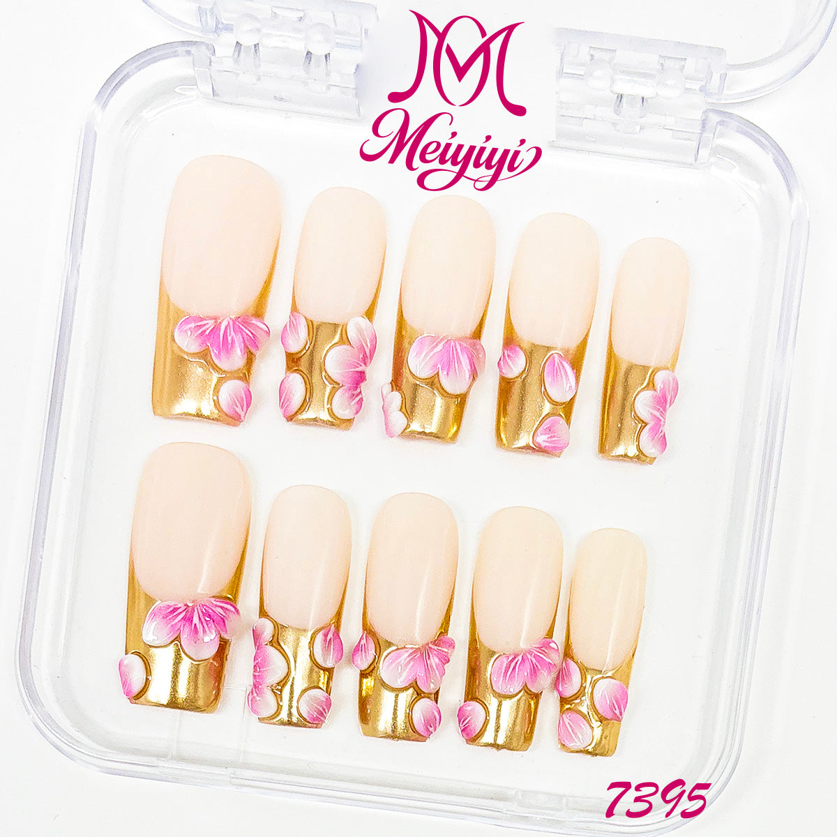 7395-MYY's designer original high-end design customized luxury hand-painted wearable nail art