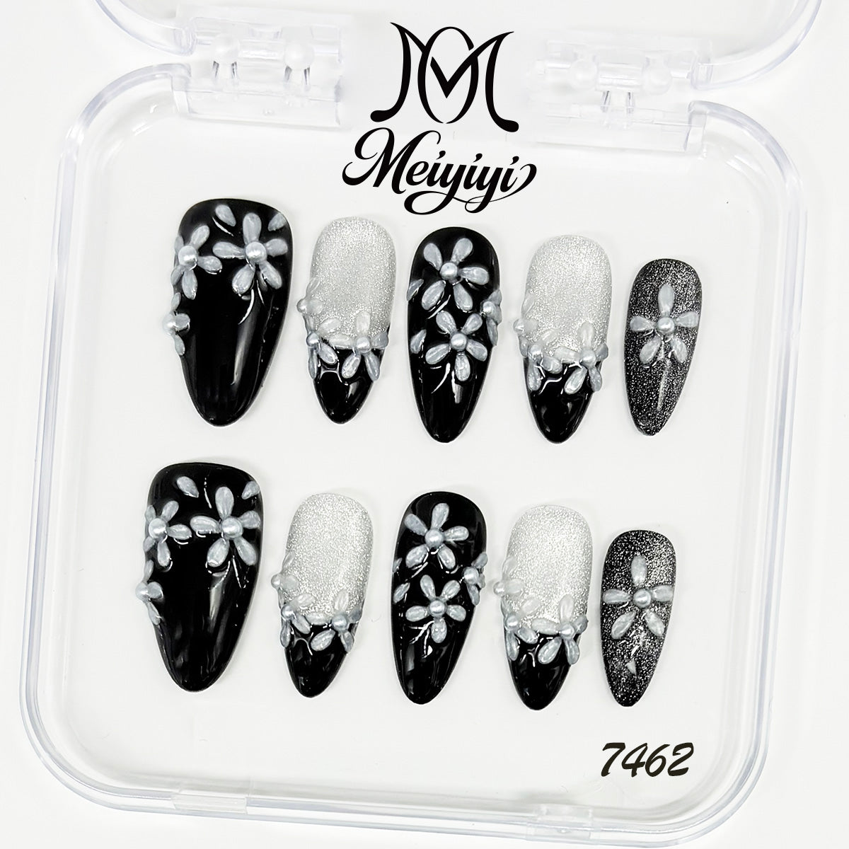 7462-MYY's designer original high-end design customized luxury hand-painted wearable nail art