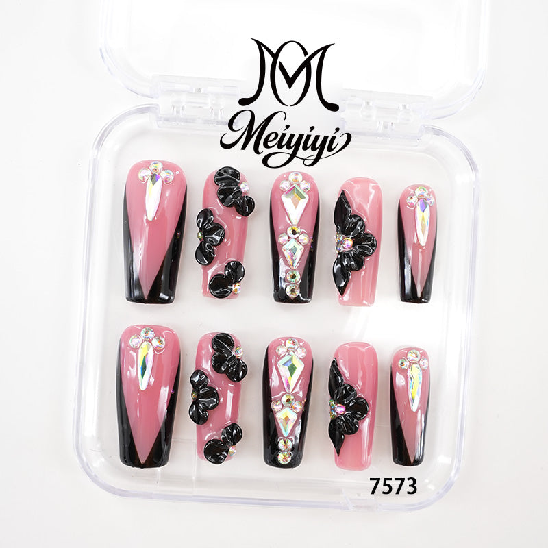 7573-MYY's designer original high-end design customized luxury hand-painted wearable nail art