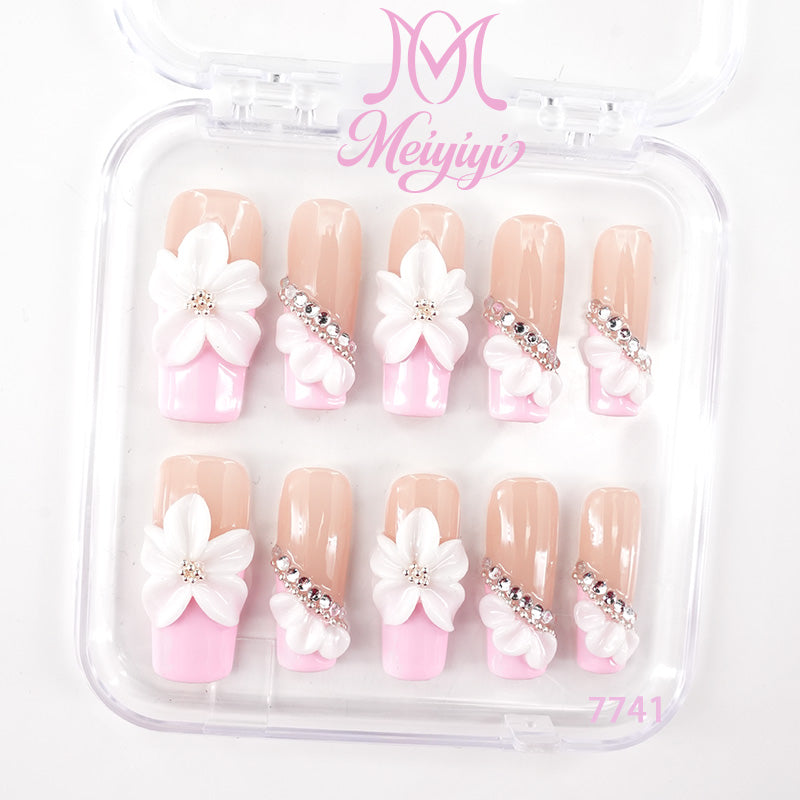 7741-MYY's designer original high-end design customized luxury hand-painted wearable nail art