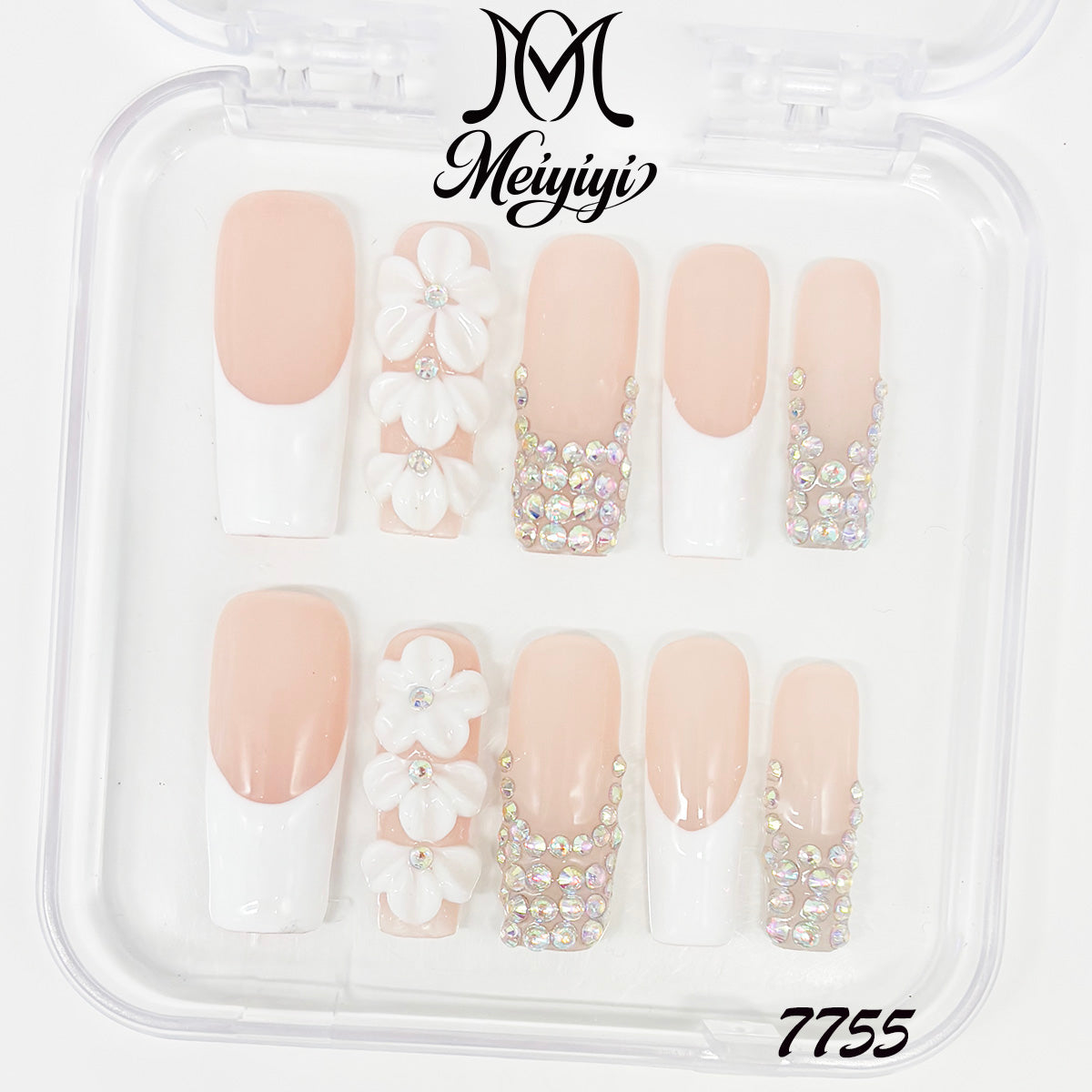 7755-MYY's designer original high-end design customized luxury hand-painted wearable nail art
