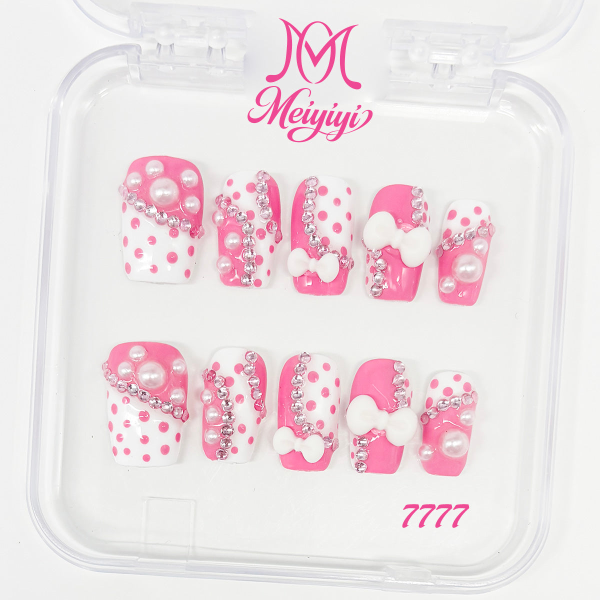 7777-MYY's designer original high-end design customized luxury hand-painted wearable nail art