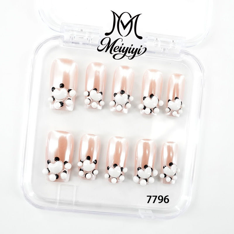 7796-MYY's designer original high-end design customized luxury hand-painted wearable nail art