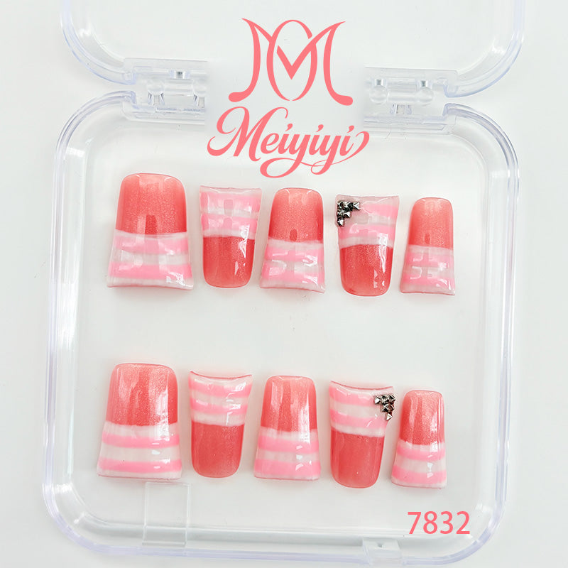 7832-MYY's designer original high-end design customized luxury hand-painted wearable nail art