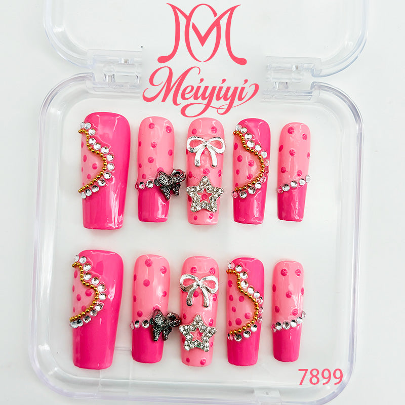 7899-MYY's designer original high-end design customized luxury hand-painted wearable nail art