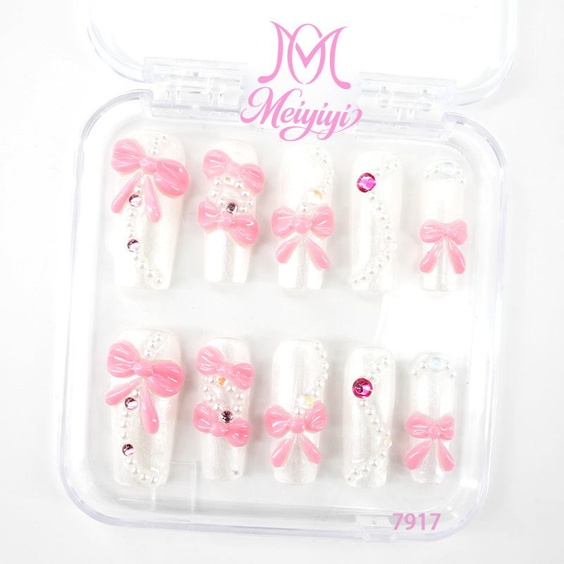 7917-MYY's designer original high-end design customized luxury hand-painted wearable nail art
