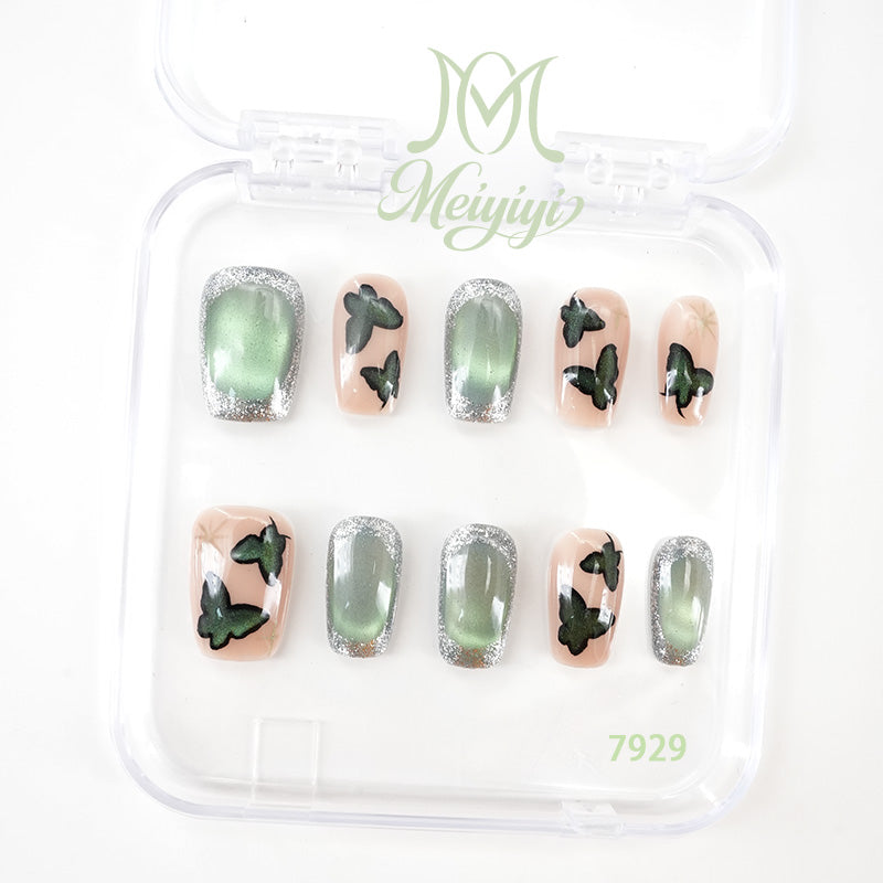 7929-MYY's designer original high-end design customized luxury hand-painted wearable nail art