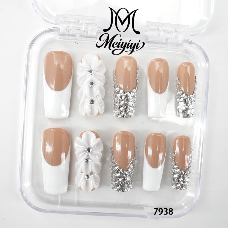 7938-MYY's designer original high-end design customized luxury hand-painted wearable nail art