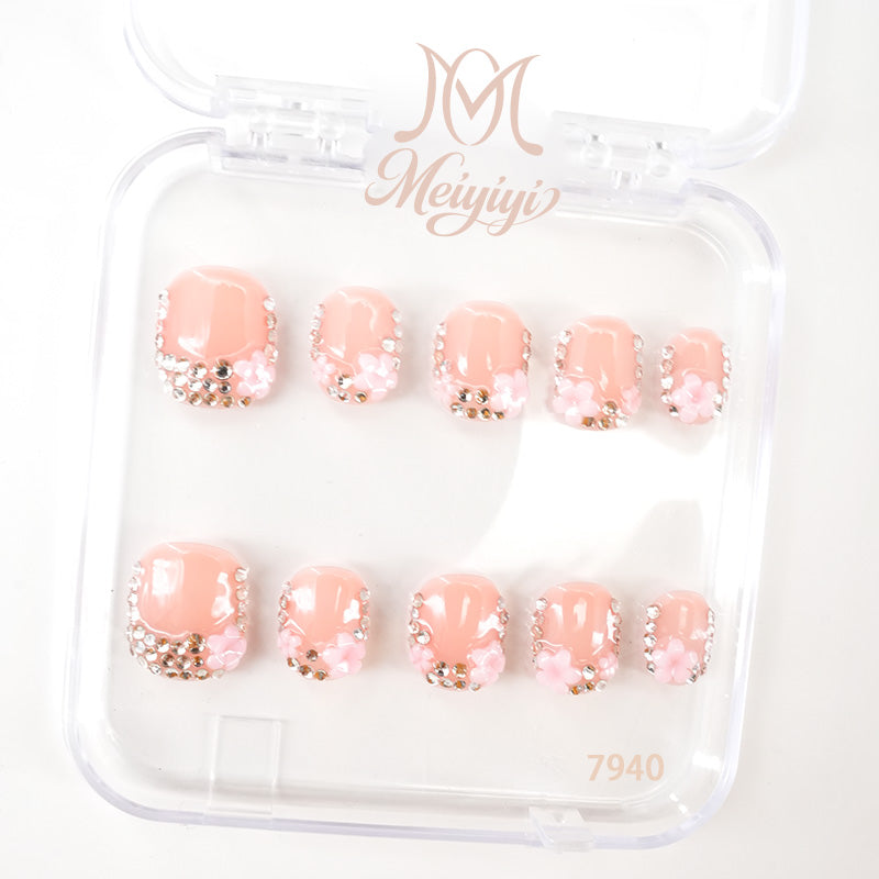 7940-MYY's designer original high-end design customized luxury hand-painted wearable nail art