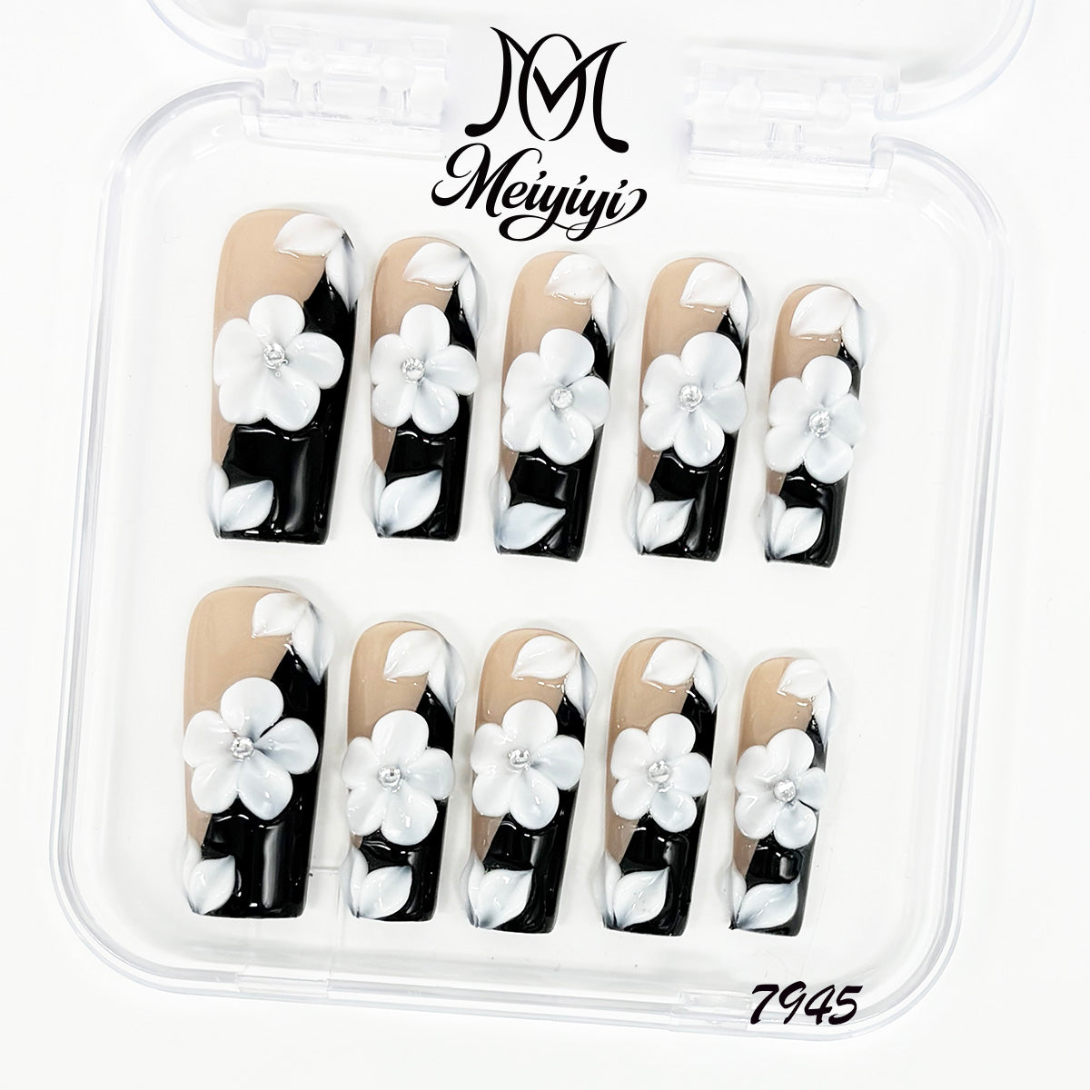 7945-MYY's designer original high-end design customized luxury hand-painted wearable nail art