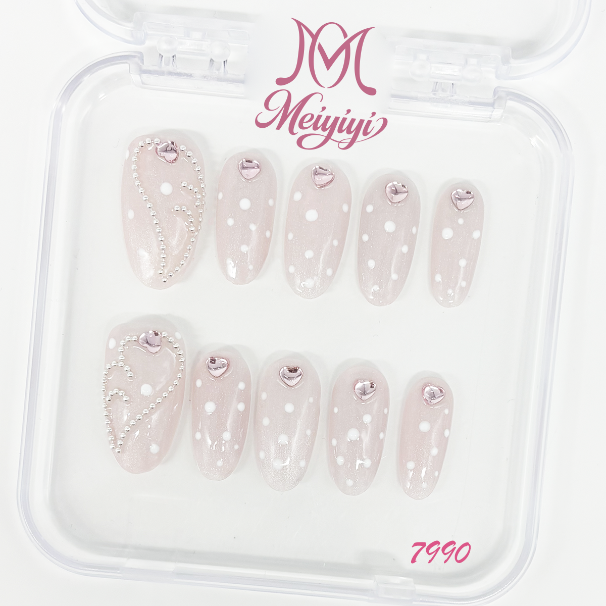 7990-MYY's designer original high-end design customized luxury hand-painted wearable nail art