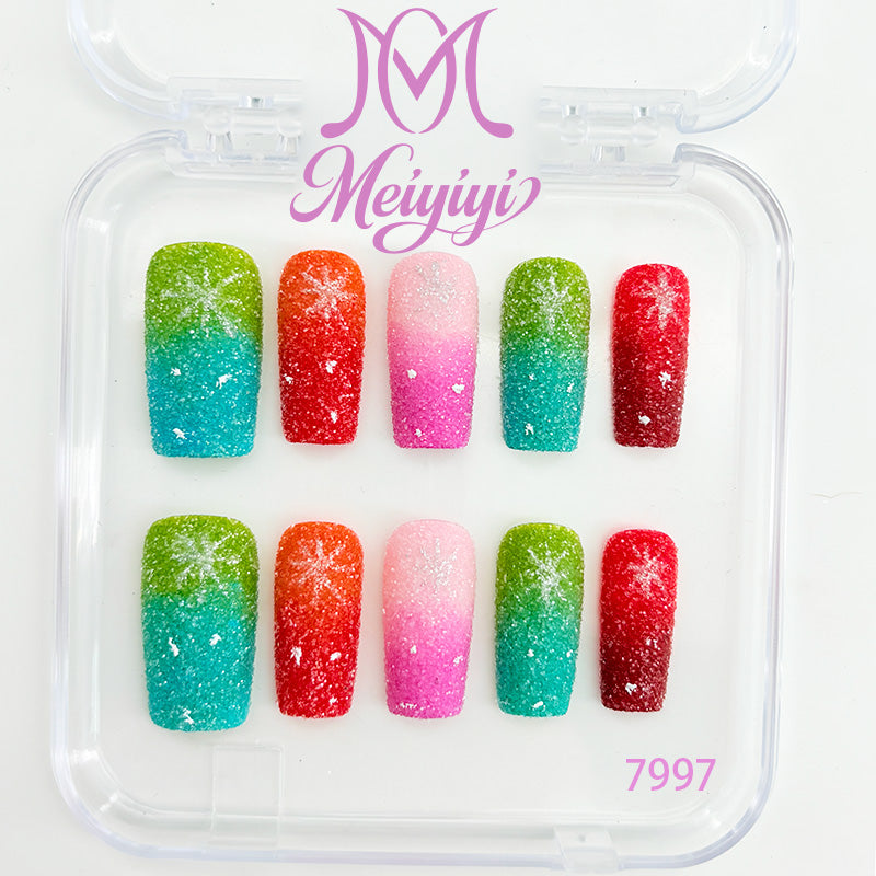 7997-MYY's designer original high-end design customized luxury hand-painted wearable nail art