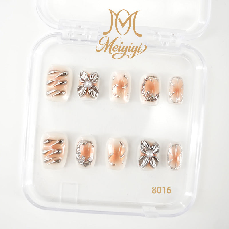8016-MYY's designer original high-end design customized luxury hand-painted wearable nail art