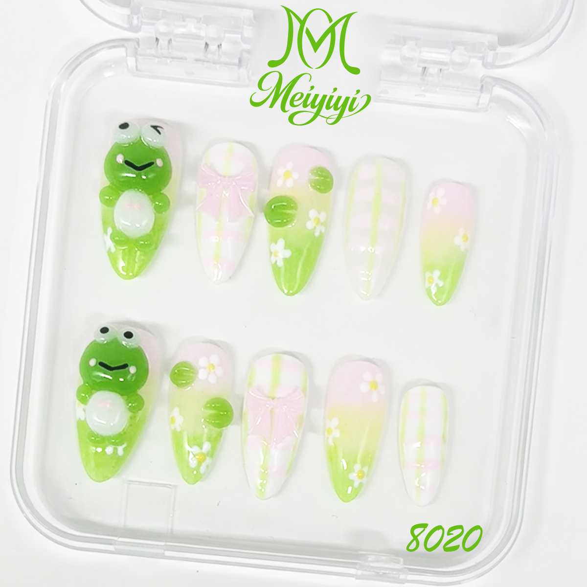 8020-MYY's designer original high-end design customized luxury hand-painted wearable nail art