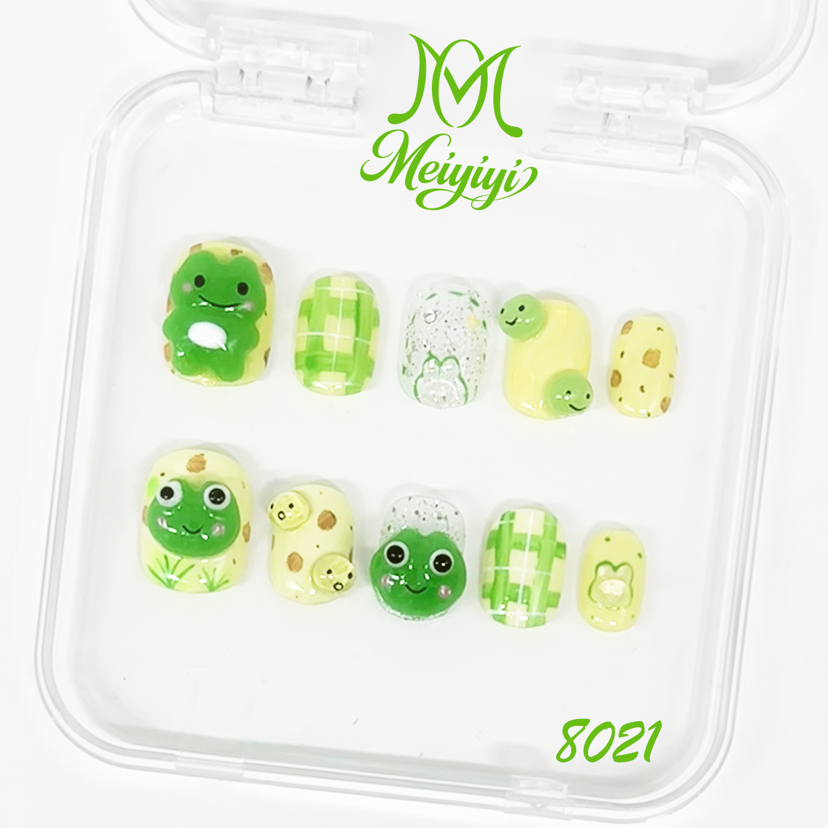 8021-MYY's designer original high-end design customized luxury hand-painted wearable nail art