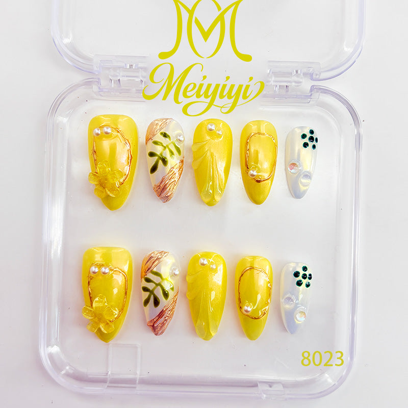 8023-MYY's designer original high-end design customized luxury hand-painted wearable nail art