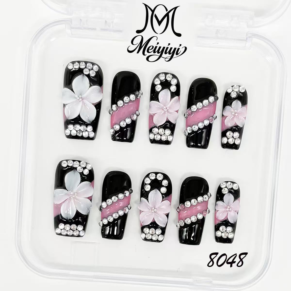 8048-MYY's designer original high-end design customized luxury hand-painted wearable nail art