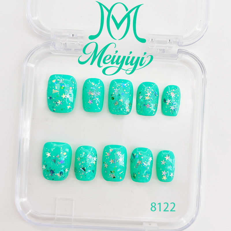 8122-MYY's designer original high-end design customized luxury hand-painted wearable nail art