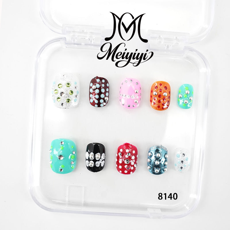 8140-MYY's designer original high-end design customized luxury hand-painted wearable nail art